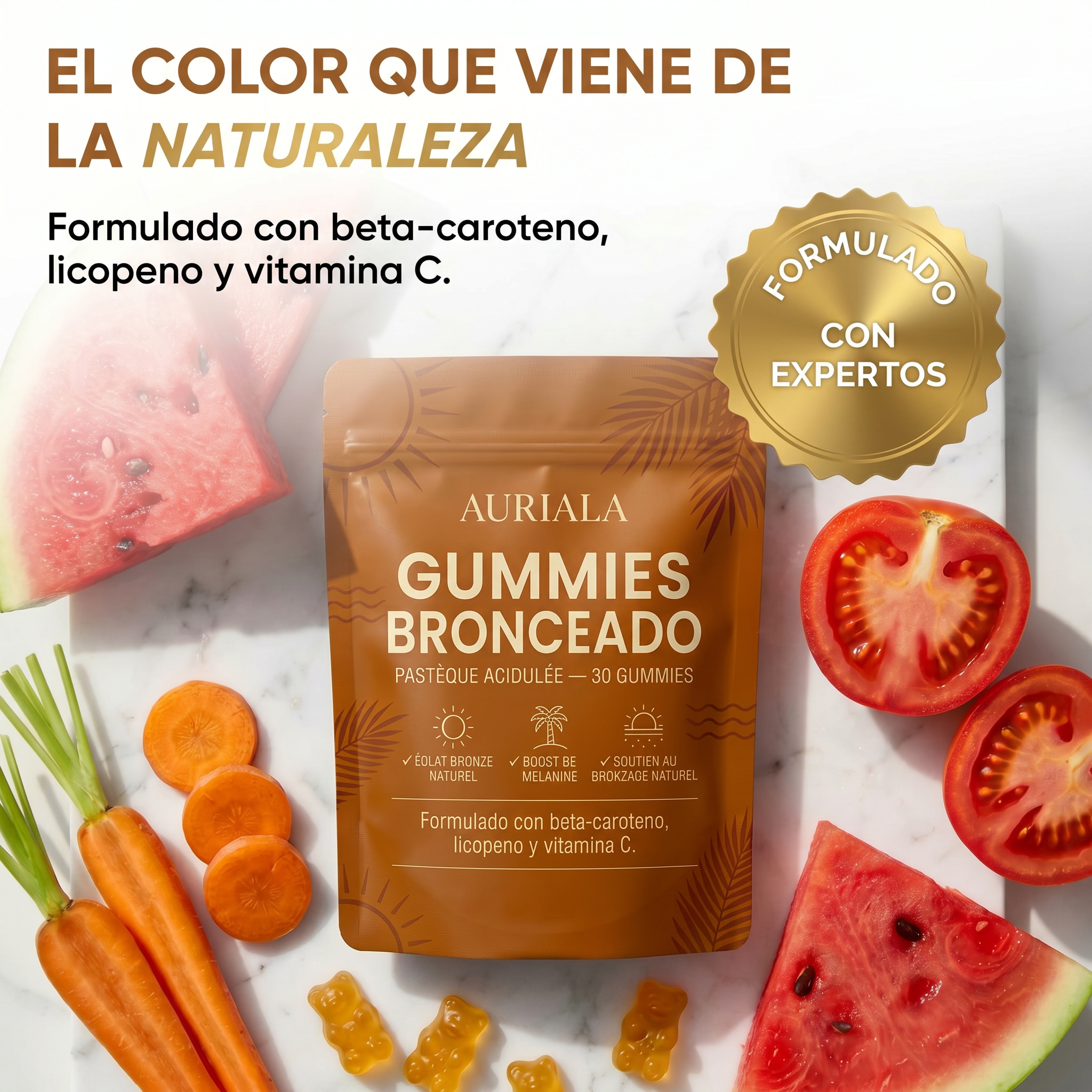 Auriala — Bronceado dorado natural